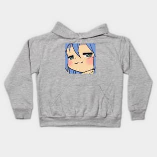 smug face izumi konata / lucky star Kids Hoodie